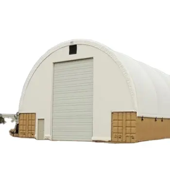 20FT 40FT 70ft Stof Container Tent Onderdak Dome Dier Opslag Onderdak Water Proof Stalen Structuur Onderdak Voor Opslag