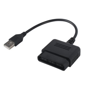 用于PS2操纵杆游戏手柄的游戏手柄转换器到PS3 PC USB游戏控制器适配器电缆 - Product Image 2