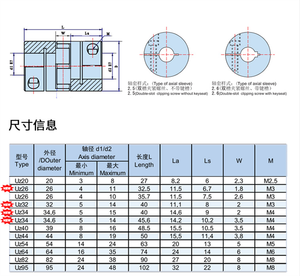 Büyük tork step Motor kodlayıcı kama tek ve çift sıkma alüminyum alaşım diyafram kaplin esnek - Product Image 5