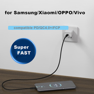 2025新款240瓦编织定制批发USB C至USB C 5A笔记本电脑安卓手机超快速充电数据线 - Product Image 3