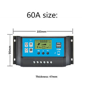 10A 20A 30A 40A 50A 60Aソーラー充電コントローラーPwm回路図150Ampソーラーバッテリー充電コントローラー - Product Image 6