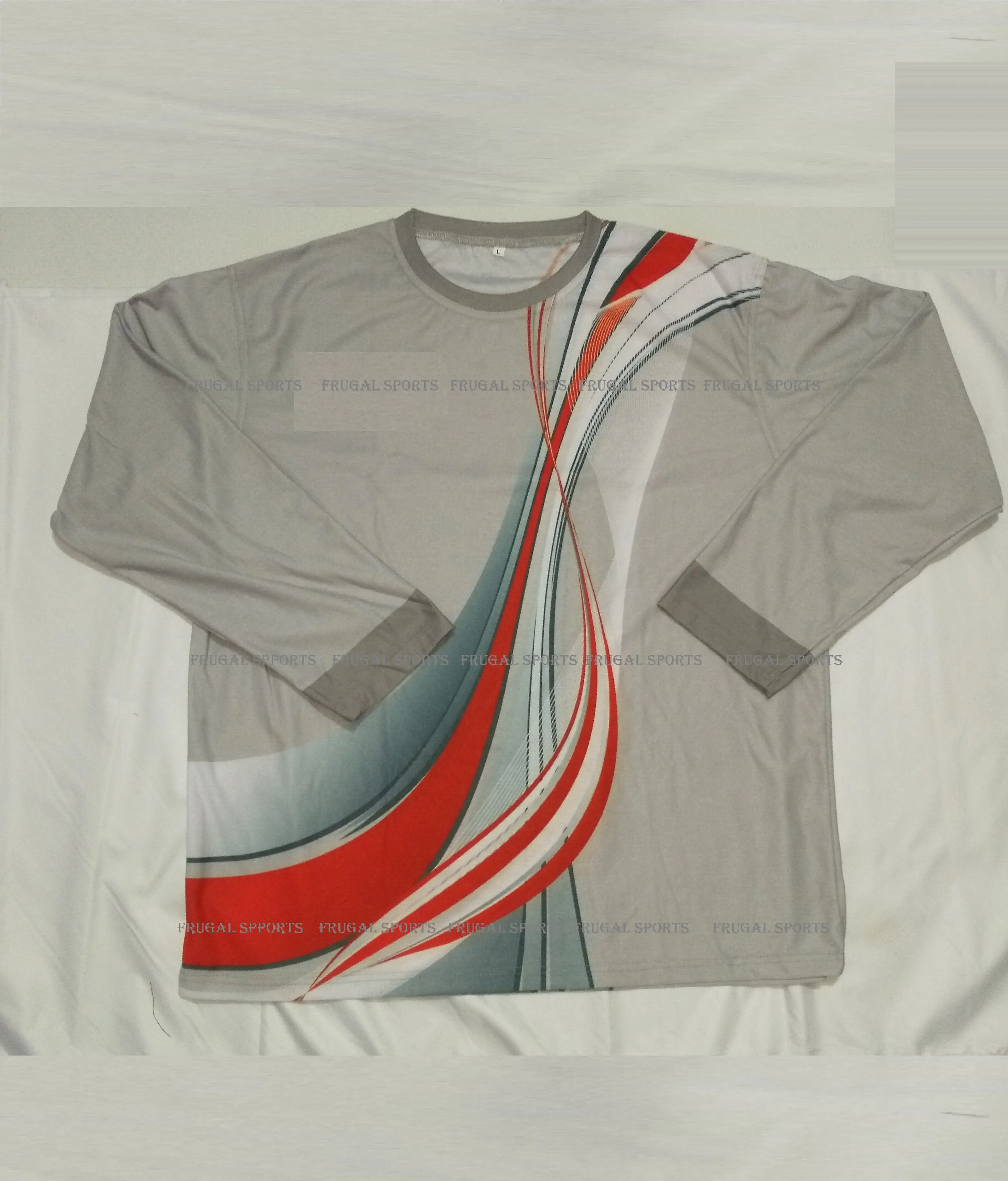 Camisetas de algodón de manga larga para hombres y mujeres, camisas de tela de algodón, precio barato, pantalones cortos con estampado personalizado