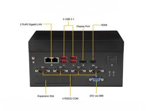 Server Hardware di apparecchiature per Server di archiviazione Cloud di Fcbga-1528 Hosting Web singolo Socket E100-9W-IA-H Fanless per il modello Ai - Product Image 2