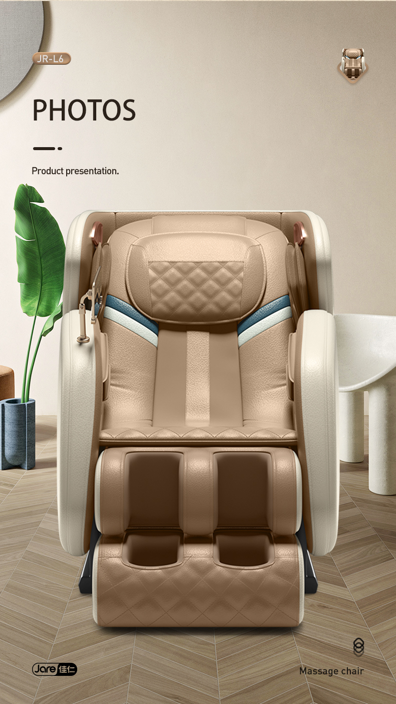 Jare L6 Wholesale Factory Price Luxury 4D Zero Gravity Shiatsu Roller Electric Kneading Back Heating Full Body Massage Chair