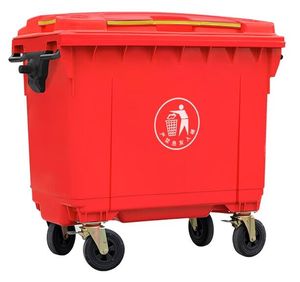 660 Liter HDPE Material Factory Brand <strong>Garbage</strong> <strong>Container</strong> with 4 Wheels