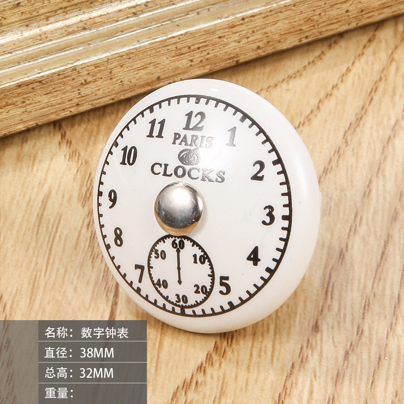 Black White Numbers Clocks and Watches