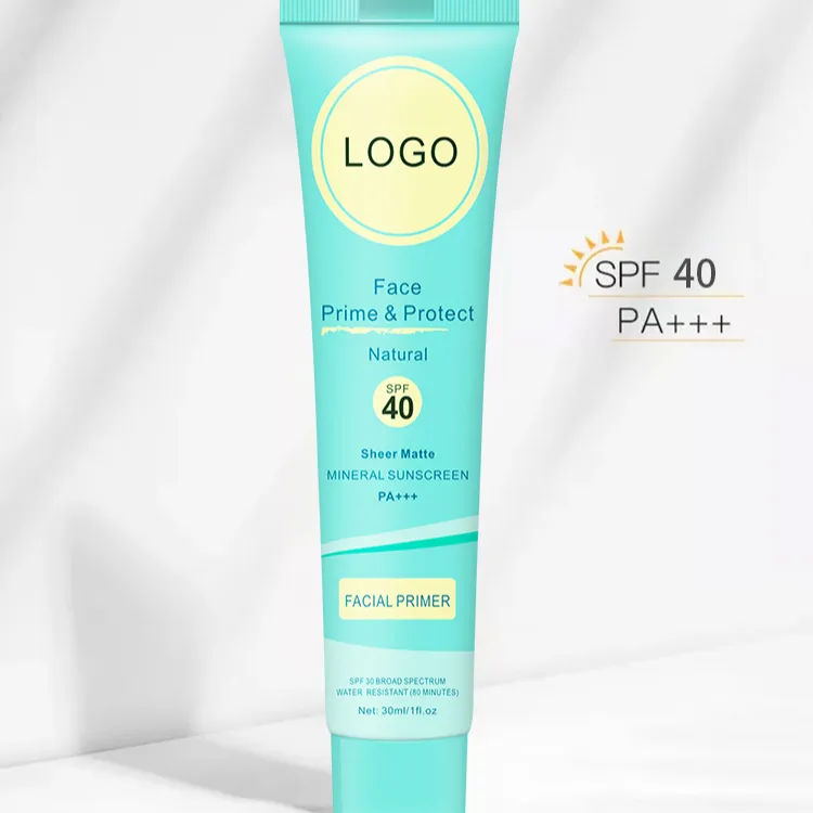 Crema facial orgánica Natural Spf40, loción bloqueadora solar hidratante, venta al por mayor OEM