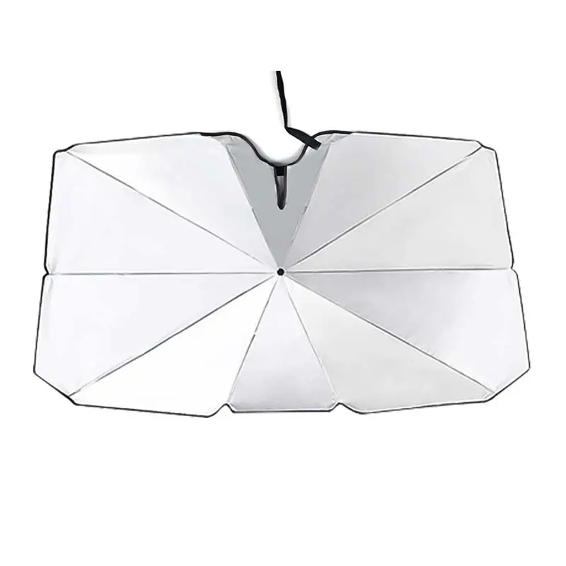 Parasol de Gel Plateado para Parabrisas Delantero de Coche y Protección UV Paraguas Plegable de Sombra Alta