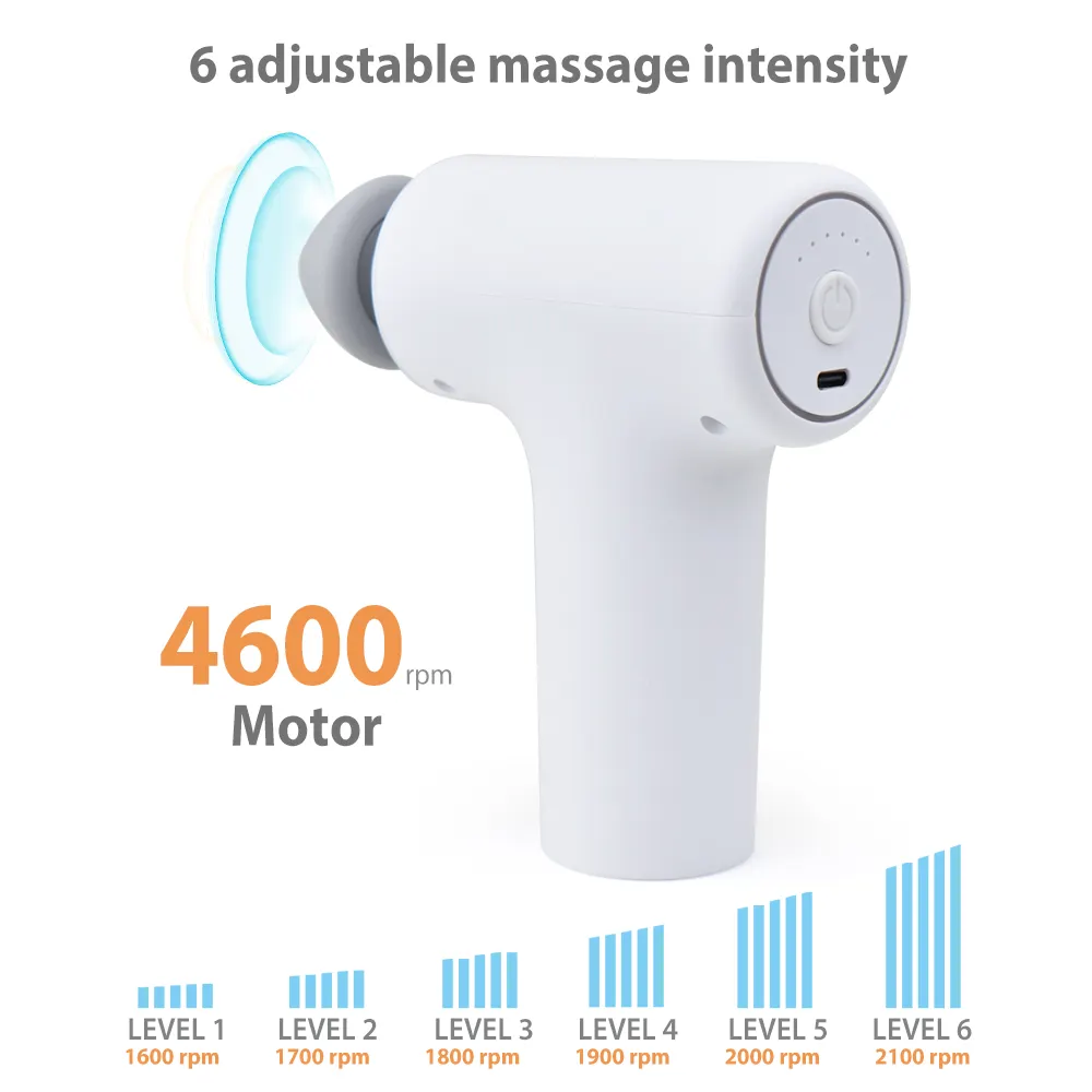 Giá rẻ chất lượng cao sâu mô nhỏ Massage cơ bắp Súng USB C Mini Massage súng