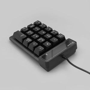 Teclado numérico portátil de 19 teclas con cable, Mini teclado numérico externo delgado para contabilidad financiera, teclados de escritorio para portátiles compatibles