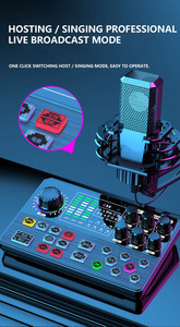 Profession elle P5 Live Stream Vocal Soundkarte Audio <span class=keywords><strong>Interface</strong></span> Mixer Unterstützung Mehrkanal-Mixing-Soundkarte