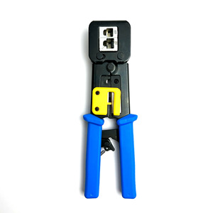 เครื่องมือจีบผ่านรูแบบ RJ45-EZ คีมหนีบสายเคเบิลเครือข่าย6P8P เครื่องมือจีบและตัดด้วยมือเครื่องมือจีบเครื่องมือ376Z เครือข่าย - Product Image 1