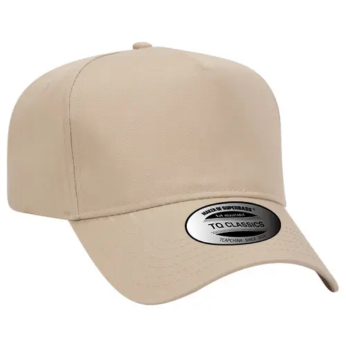 Gorra de béisbol de golf de perfil alto de tela de algodón 100% personalizada TCAP