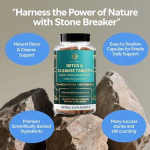 OEM Tablet pembersih batu ginjal mendukung kesehatan sehari-hari dengan penggunaan teratur suplemen detoks kantung ginjal hati & usus besar - Product Image 3