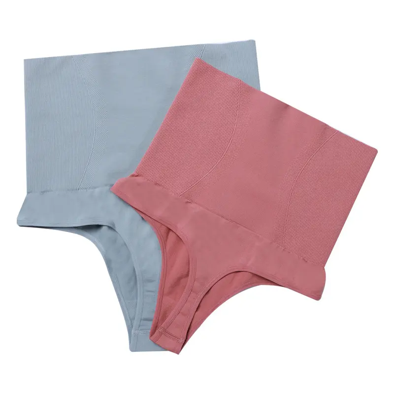 Ropa interior de algodón para mujer, bragas de talla grande de Color sólido, sin costuras, cintura alta, lencería de elevación del vientre, calzoncillos cómodos