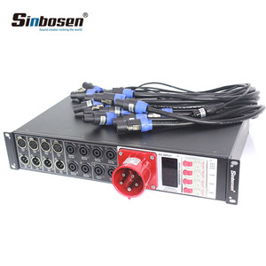 5 Core de distribuidor LAS4 + 8 línea de la etapa altavoces controlador de potencia distribuidor