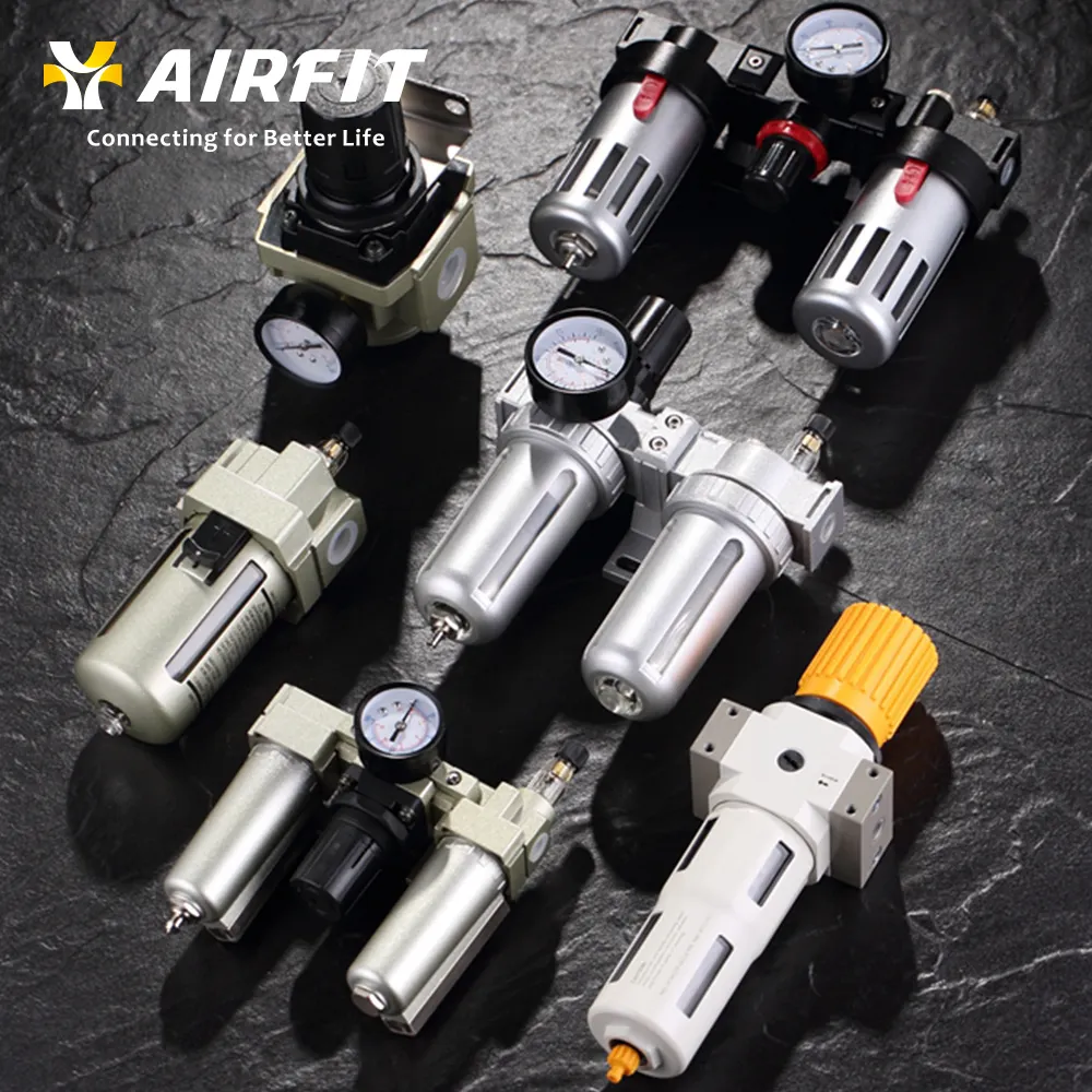 ARIFIT-Fluido de aire SMC AOU, piezas neumáticas, frl, filtro Manual, regulador de línea, lubricador, f.a.l