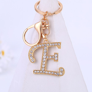 ตัวอักษร A-Z พวงกุญแจผู้หญิงคริสตัลตัวอักษรพวงกุญแจพวงกุญแจ Rhinestone ฤดูใบไม้ผลิ O แหวนสําหรับกระเป๋าถือกระเป๋าถือ - Product Image 5