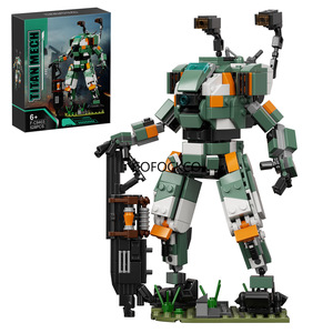 BT-7274タイタンメカロボットビルディングキット、安定した台座モデルのおもちゃを備えたヴァンガードクラスのゲームメックアクションフィギュア - Product Image 1