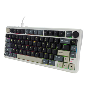OEM mekanik oyun klavyeler Spin RGB arkadan aydınlatmalı ofis klavye kablosuz ile kablolu kompakt 80 tuşları - Product Image 3