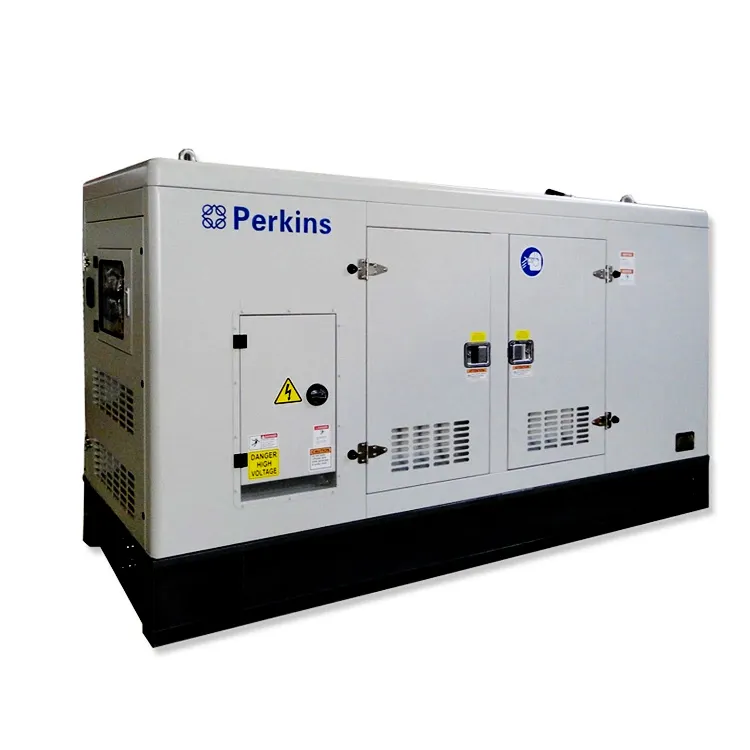 Alimentado por Perkins 63Kva 80Kva Diesel Dynamo Silent 3 Phase Trailer Tipo 50Kw Generador