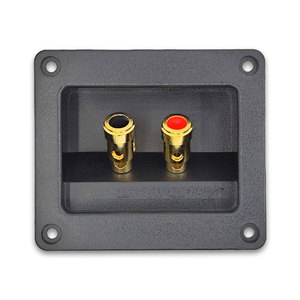 2 דרך 92x80mm ABS טהור נחושת אביב כוס חוט רמקול חיבור מסוף תיבת מחבר