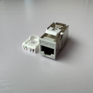 屏蔽彩色FTP RJ45网络梯形插孔6a无工具面板面板 - Product Image 6