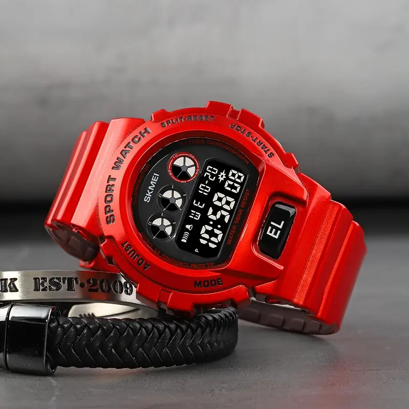 Самые популярные товары, разноцветные цифровые спортивные часы Skmei 1813 G для мужчин