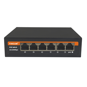 TINCAM süper Mini 6 Port POE anahtarı 48V 100 metre 4 RJ45 POE 10/100M + 2 RJ45 CCTV 10/100M CCTV için küçük boyutlu PoE anahtarları - Product Image 1