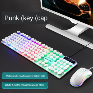 Teclado de sensación mecánica D290 para juegos, conjunto de ratón y teclado colorido con cable para ordenador - Product Image 3