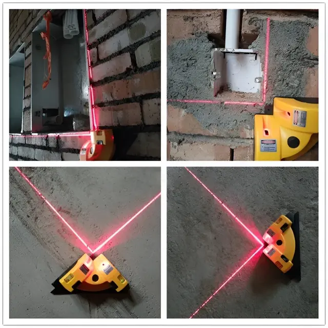 Right Angle 90 Degree Square Laser Level High Quality Vertical Horizontal Laser Line Projection Measurement Tool Level Laser