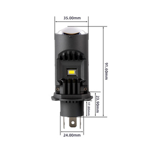 Fabrika kaynağı H4 Mini LED projektör farlar Premium arabalar için LED far projektörler - Product Image 6