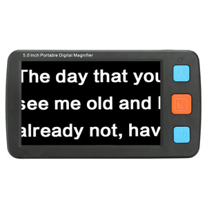 Kaca Pembesar Digital 5.0 Inci, Alat Bantu Baca Elektronik Kaca Pembesar Digital Portabel dengan 17 Mode Warna - Product Image 1