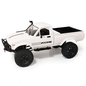WPL C24 1/16 ölçekli 4WD RC araba 2.4G paletli Off-Road 2CH araç modelleri Motor Servo ve kafa ışık içerir - Product Image 4