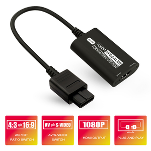 Neuester N64-Adapter HDMI für N64 SNES SFC Gamecube NGC akzeptiert AV und SV S-Video Eingang 1080P Ausgang