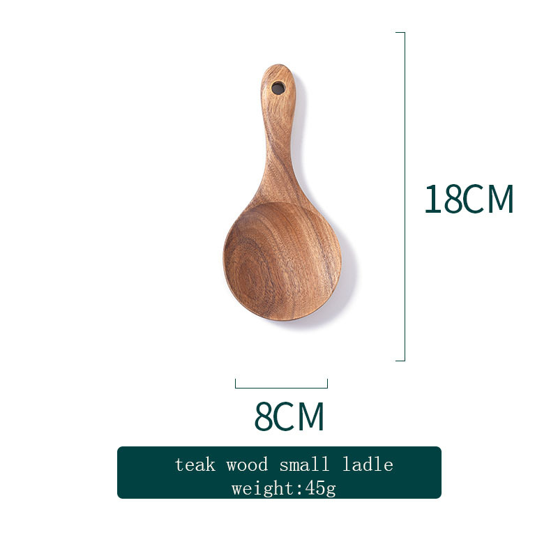 Piccolo mestolo in legno di Teak 28*7cm