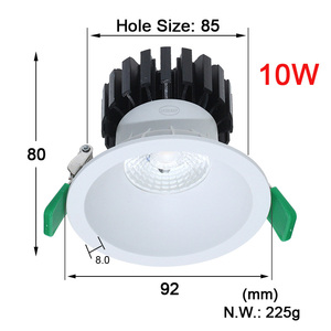 LEDEAST XDF-10 titreşimsiz CRI>90 COB 10W 20W 30W gömme LED Downlight konut tavan spot - Product Image 4