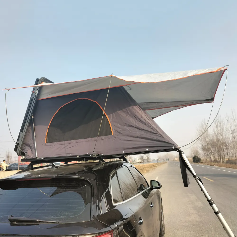 2023 Camping Aluminium Harts chale Auto Dach Zelt Klapp Camping Truck Dachzelt für SUV