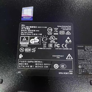 OptiPlex 3060 MFF Intel Core I3 I5 I7 CPU第8世代低電圧CPUミニPCシンクライアントベアボーン - Product Image 5