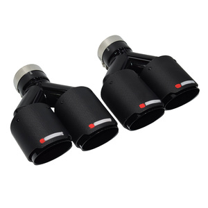 High Quality Custom 4-Inch Carbon Fiber Matte Black Exhaust <strong>Tip</strong> for General Motors Import 304 Stainless Steel Silencer Export - Product Image 1