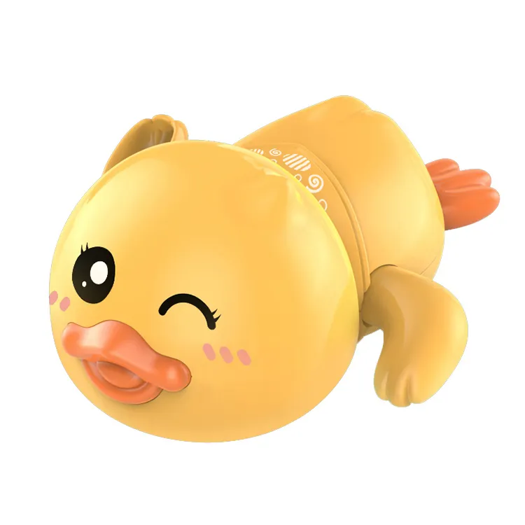 Funny Baby Bath Floating Cartoon Duck Promotional Wind Up Toy
