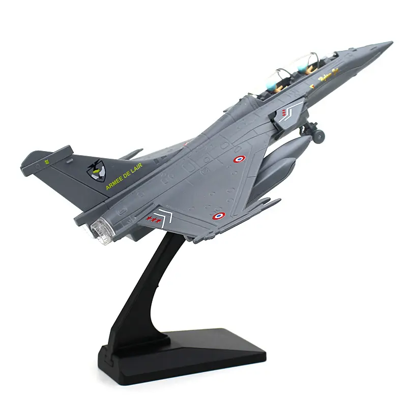 ダイキャスト1:48合金戦闘機ラファールモデルの音と光プルバック航空軍のファン航空機のおもちゃディスプレイ金属モデルのおもちゃ