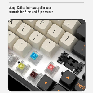 Ajazz 65% 键盘定制kailh开关键帽迷你USB有线无线游戏时尚RGB背光光学机械键盘 - Product Image 6