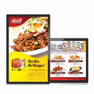 Duvara montaj reklam ekranı için interaktif LED arkadan aydınlatmalı ekran LCD dijital tabela ekran - Product Image 1