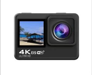 4K 60fps高清运动摄像机内置麦克风120MP无线摄像机，带屏幕防水外壳遥控器