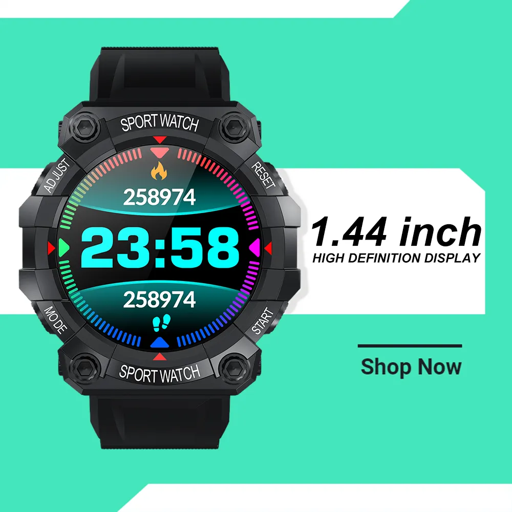Relógio do esporte FD68 D20 OEM 1.44 polegadas silicone faixa de relógio da frequência cardíaca à prova d' água relógio barato série 6 7 smartwatch 2022