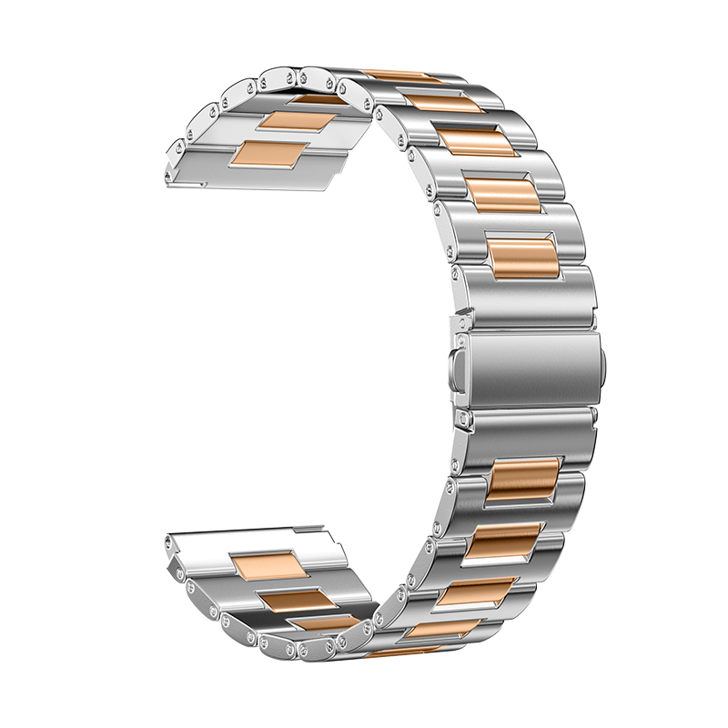 Hw-plata oro rosa-tres cuentas i-band