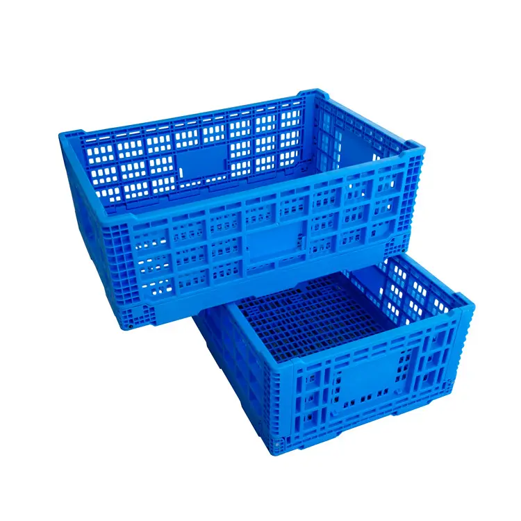 Caja de plástico plegable de la serie 600*400 para verduras y frutas, de la serie