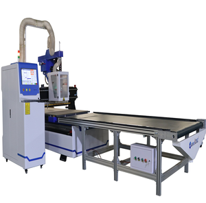Mesa de vacío para máquina Cnc de madera y aluminio Enrutador Cnc Atc con plataforma de descarga de carga, enrutador Cnc Atc de - Product Image 1