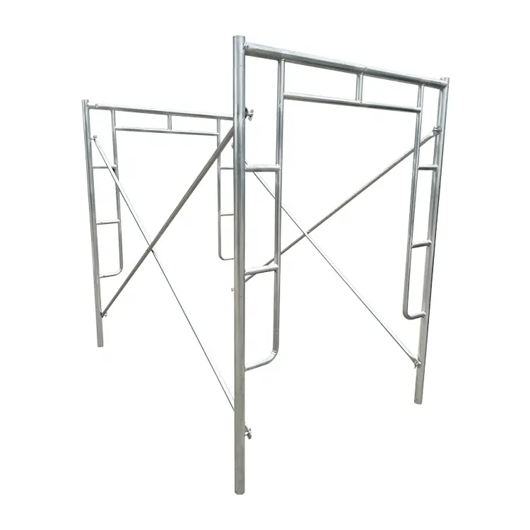 Ethiopia h frame steel scaffolding parts 1829mmx1219mm cross brace scaffolding frame